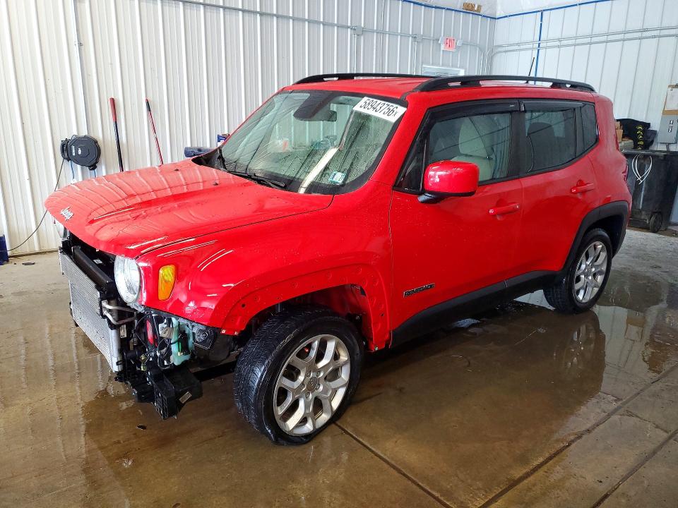 58943756 :رقم المزاد ، ZACCJBBB7JPG91124 vin ، 2018 Jeep Renegade مزاد بيع