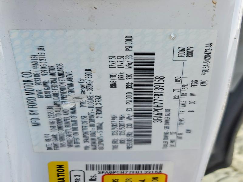 Продаж на аукціоні авто 2015 Ford Fusion, vin: 3FA6P0H77FR139158, номер лоту: 57705346