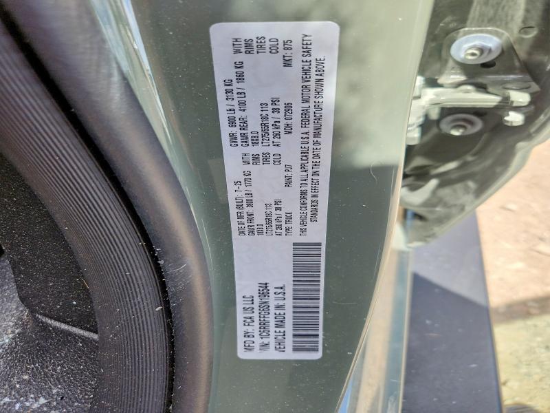 2025 Ram 1500 მანქანა იყიდება აუქციონზე, vin: 1C6RRFFG6SN196544, აუქციონის ნომერი: 58370356