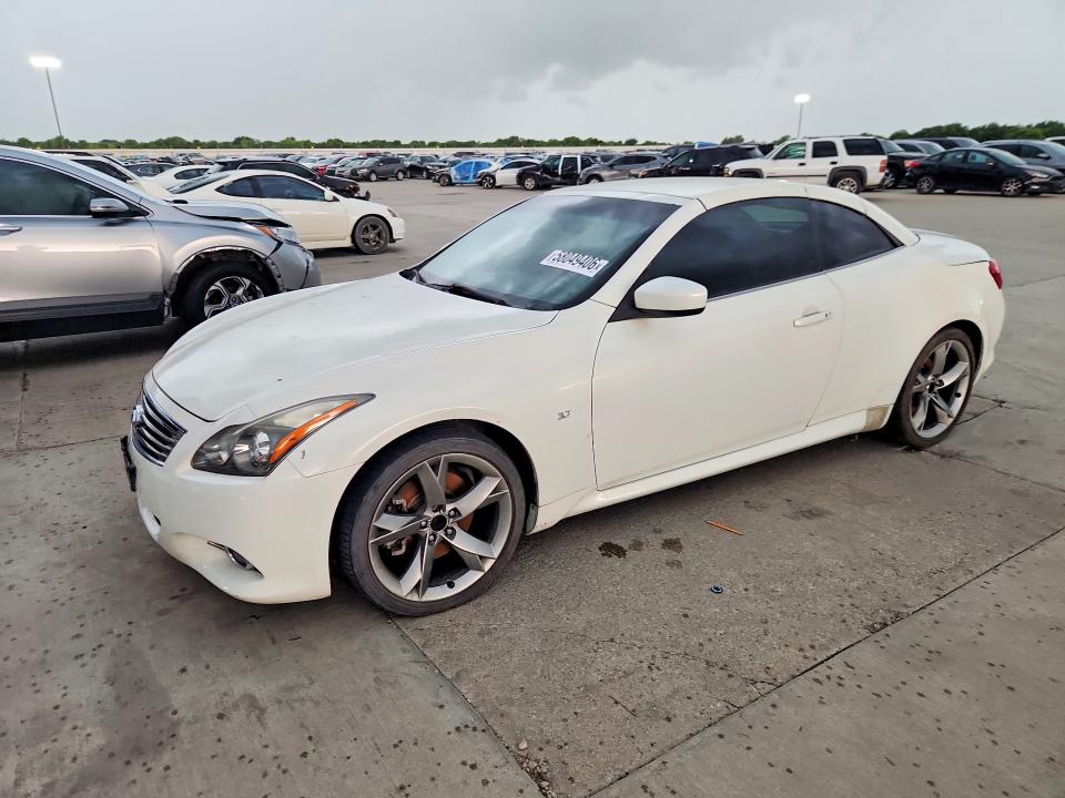 58049406 :رقم المزاد ، JN1CV6FE7EM900465 vin ، 2014 Infiniti Q60 Convertible مزاد بيع