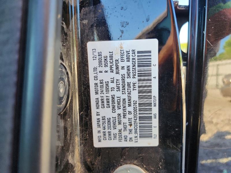56972256 :رقم المزاد ، JH4CU2F42EC005762 vin ، 2014 Acura Tsx مزاد بيع