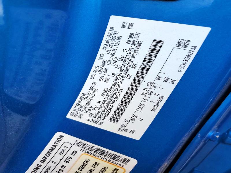 2023 Ford Bronco მანქანა იყიდება აუქციონზე, vin: 1FMDE5CP1PLB30141, აუქციონის ნომერი: 56406096