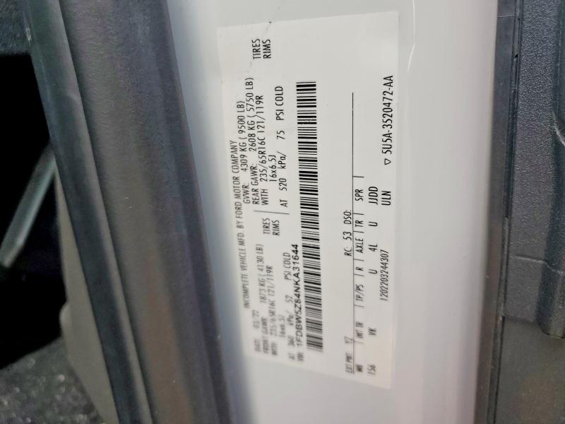 Продаж на аукціоні авто 2022 Ford Transit, vin: 1FDBW5Z84NKA31644, номер лоту: 55896076