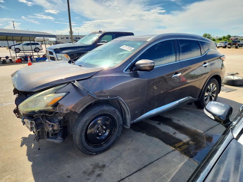 2015 Nissan Murano მანქანა იყიდება აუქციონზე, vin: 5N1AZ2MG9FN225702, აუქციონის ნომერი: 57171576