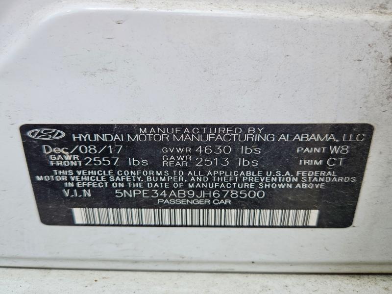 Продажа на аукционе авто 2018 Hyundai Sonata, vin: 5NPE34AB9JH678500, номер лота: 57443466