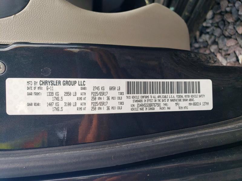 Aukcja sprzedaży 2011 Dodge Grand Caravan, vin: 2D4RN5DG9BR767581, numer aukcji: 57672376