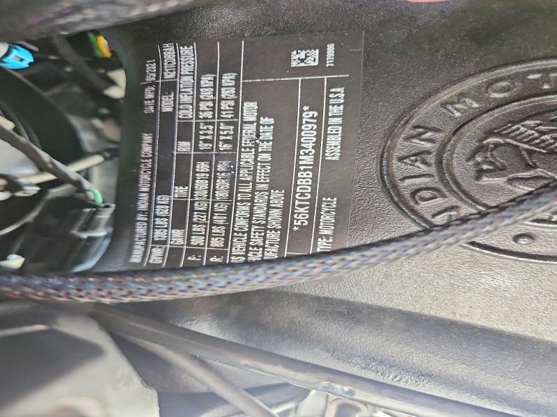 Продажа на аукционе авто 2021 Indian Motorcycle Co. Chieftain, vin: 56KTCDBB1M3400979, номер лота: 58869366