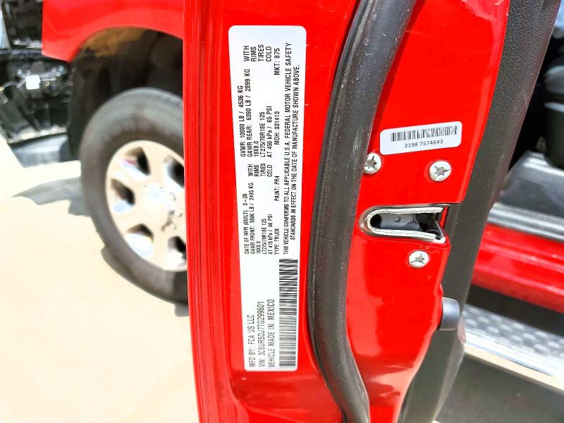 Продажа на аукционе авто 2026 Ram 2500, vin: 3C6UR5DJ7TG299601, номер лота: 55387426