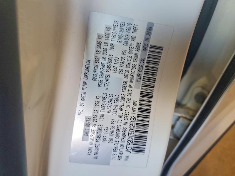 Продаж на аукціоні авто 2014 Mazda Cx-9, vin: JM3TB2CA7E0426192, номер лоту: 58458386