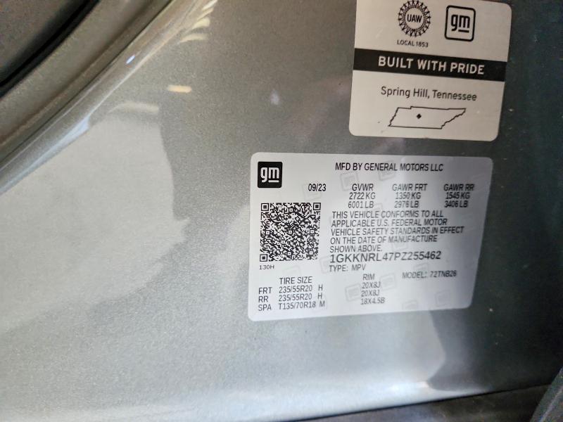 Aukcja sprzedaży 2023 Gmc Acadia, vin: 1GKKNRL47PZ255462, numer aukcji: 58370796
