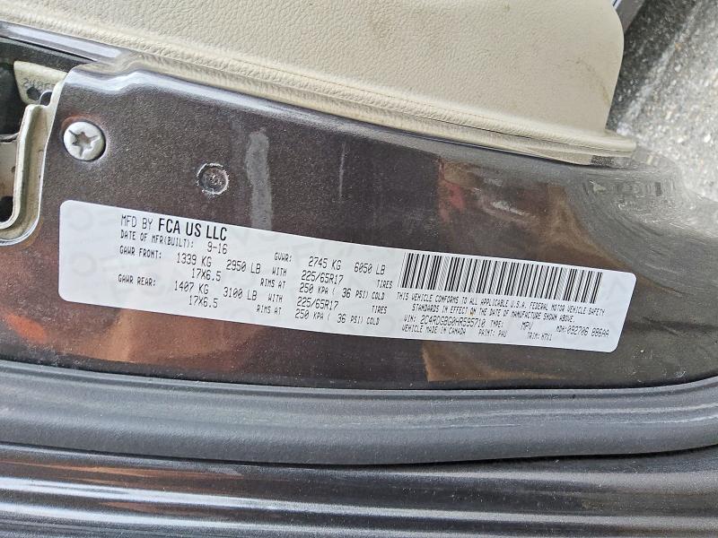 Продажа на аукционе авто 2017 Dodge Grand Caravan, vin: 2C4RDGBG0HR595710, номер лота: 57781156