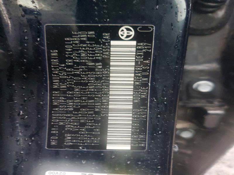 Продажа на аукционе авто 2024 Toyota Corolla, vin: 5YFB4MDE3RP172195, номер лота: 57889146