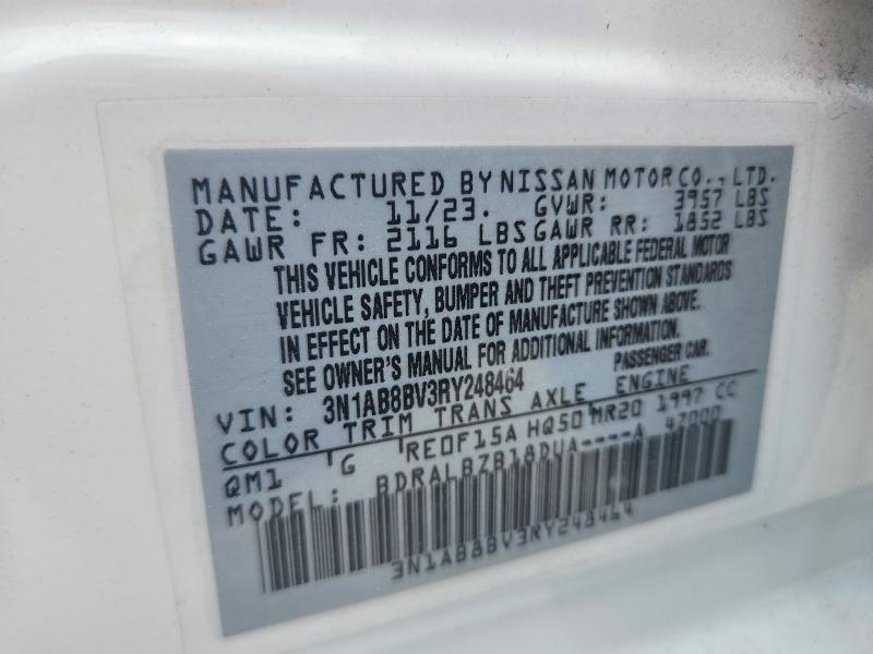 Продажа на аукционе авто 2024 Nissan Sentra, vin: 3N1AB8BV3RY248464, номер лота: 56647726