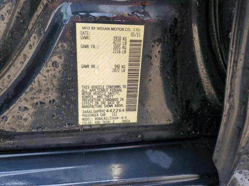 57618426 :رقم المزاد ، 1N4AL3AP9FC442264 vin ، 2015 Nissan Altima مزاد بيع