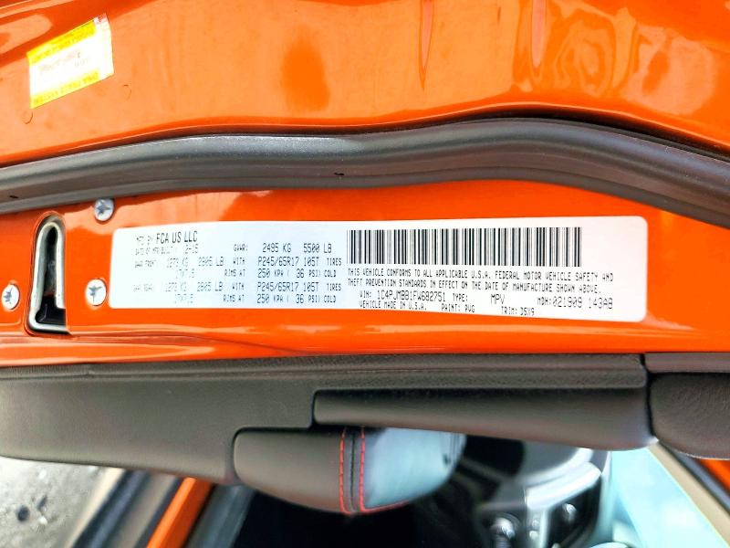 Aukcja sprzedaży 2015 Jeep Cherokee, vin: 1C4PJMBB1FW682751, numer aukcji: 58606076