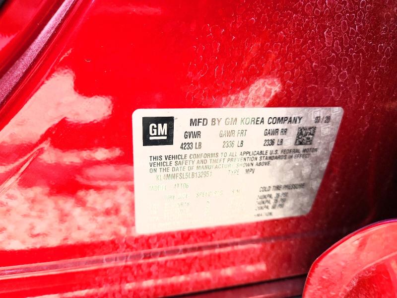 2020 Buick Encore Gx მანქანა იყიდება აუქციონზე, vin: KL4MMFSL5LB132951, აუქციონის ნომერი: 53087686