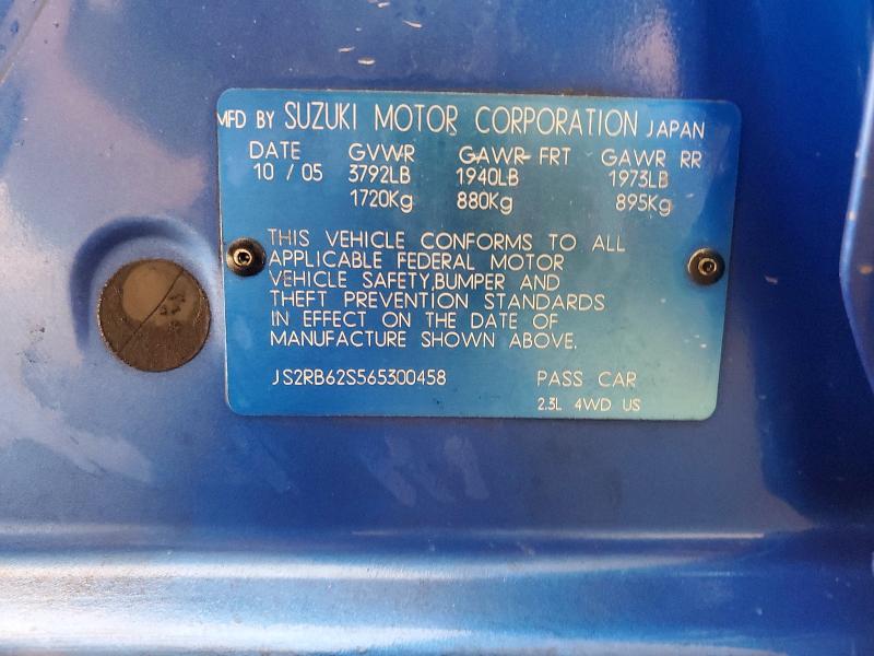 2006 Suzuki Aerio მანქანა იყიდება აუქციონზე, vin: JS2RB62S565300458, აუქციონის ნომერი: 57132146