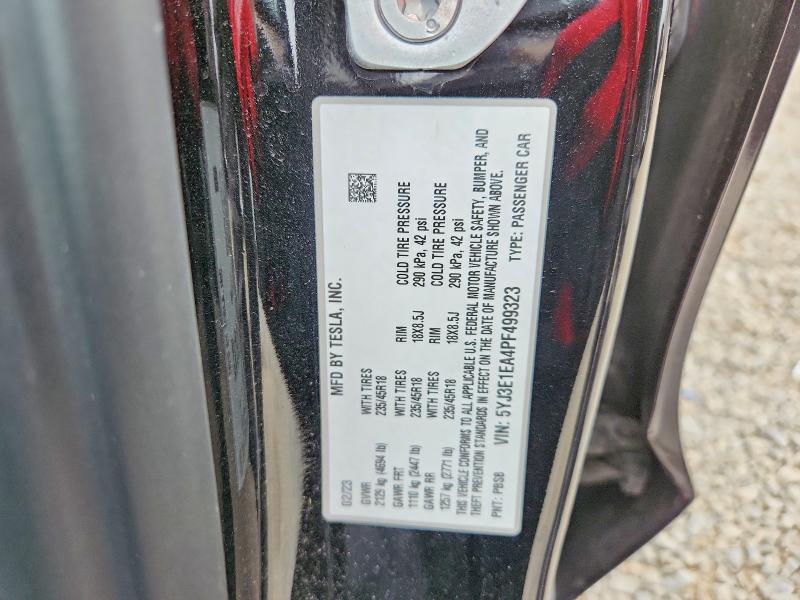 Продажа на аукционе авто 2023 Tesla Model 3, vin: 5YJ3E1EA4PF499323, номер лота: 57866376