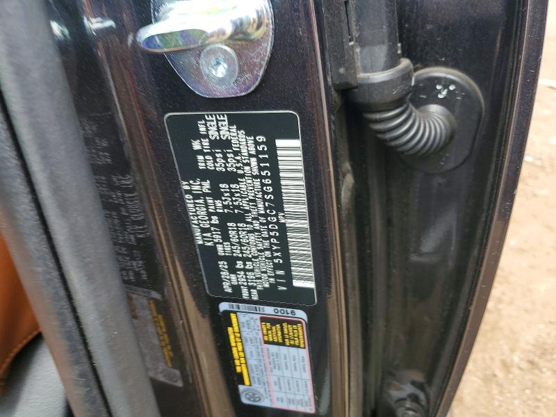 2025 Kia Telluride მანქანა იყიდება აუქციონზე, vin: 5XYP5DGC7SG651159, აუქციონის ნომერი: 56426316