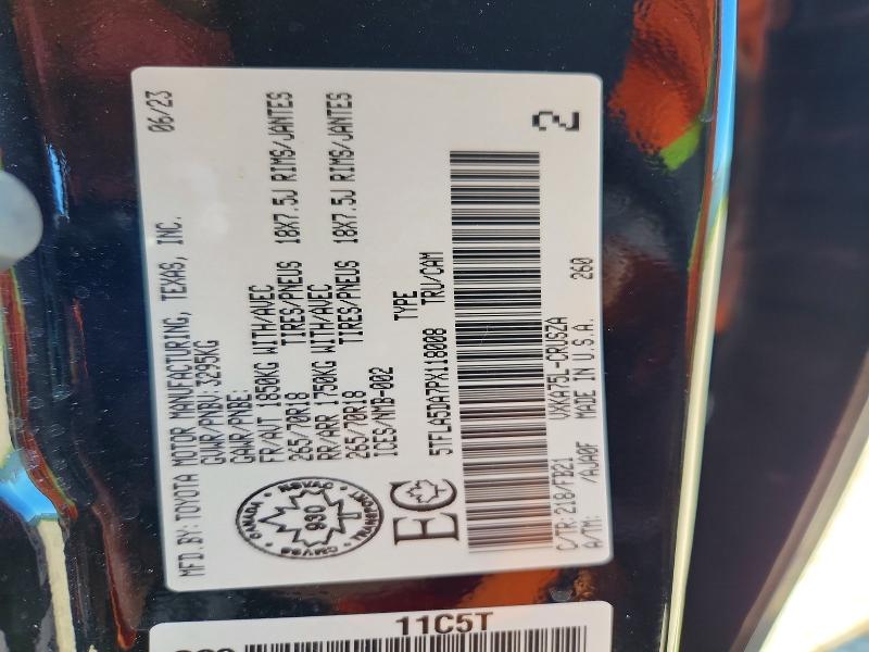 Auction sale of the 2023 Toyota Tundra, vin: 5TFLA5DA7PX118008, lot number: 54235516