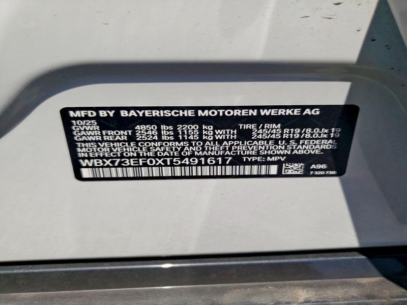Продажа на аукционе авто 2026 Bmw X1, vin: WBX73EF0XT5491617, номер лота: 55928776