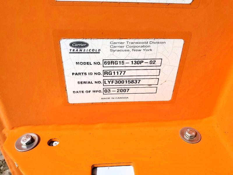 2007 Carrier 60rg15-130p-02 მანქანა იყიდება აუქციონზე, vin: LYF30015837, აუქციონის ნომერი: 56789996