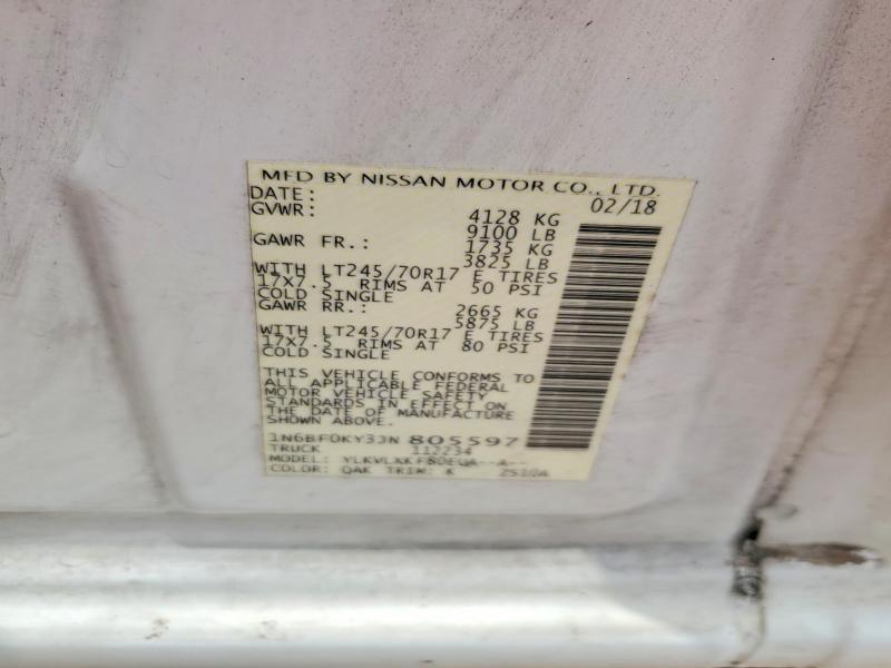 2018 Nissan Nv მანქანა იყიდება აუქციონზე, vin: 1N6BF0KY3JN805597, აუქციონის ნომერი: 55576806