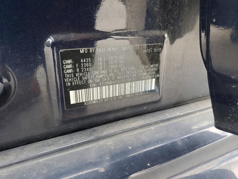 Продаж на аукціоні авто 2013 Subaru Legacy, vin: 4S3BMBA6XD3026976, номер лоту: 58235566