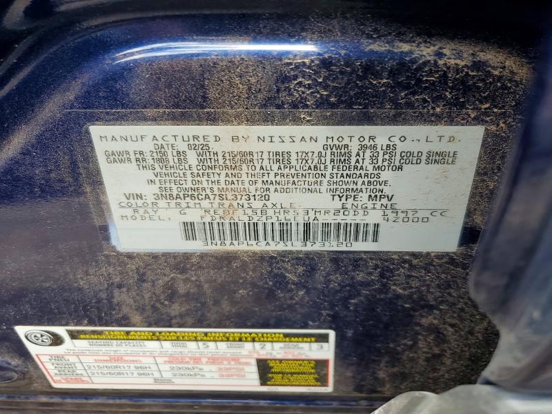 Продаж на аукціоні авто 2025 Nissan Kicks, vin: 3N8AP6CA7SL373120, номер лоту: 57267096