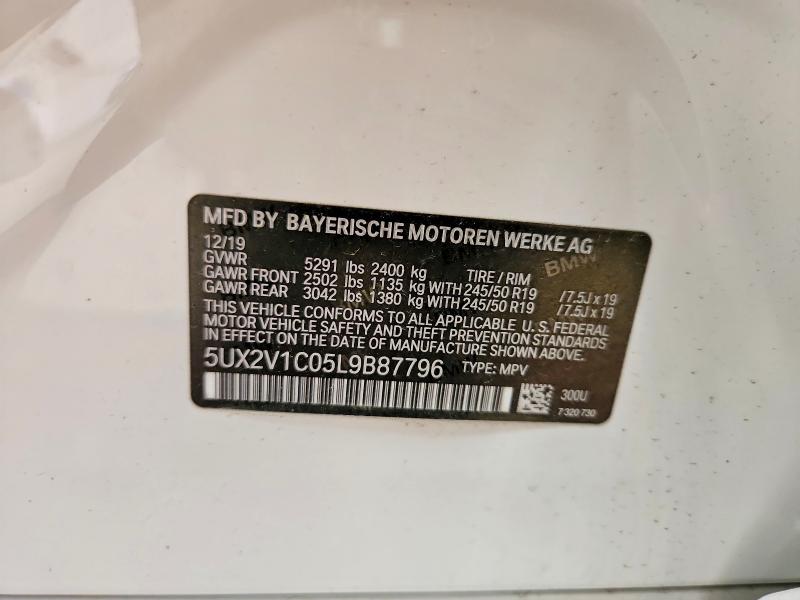 2020 Bmw X4 მანქანა იყიდება აუქციონზე, vin: 5UX2V1C05L9B87796, აუქციონის ნომერი: 92763005