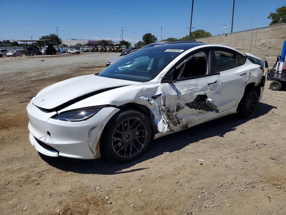 Auction sale of the 2025 Tesla Model 3, vin: 5YJ3E1EB3SF077786, lot number: 59000056