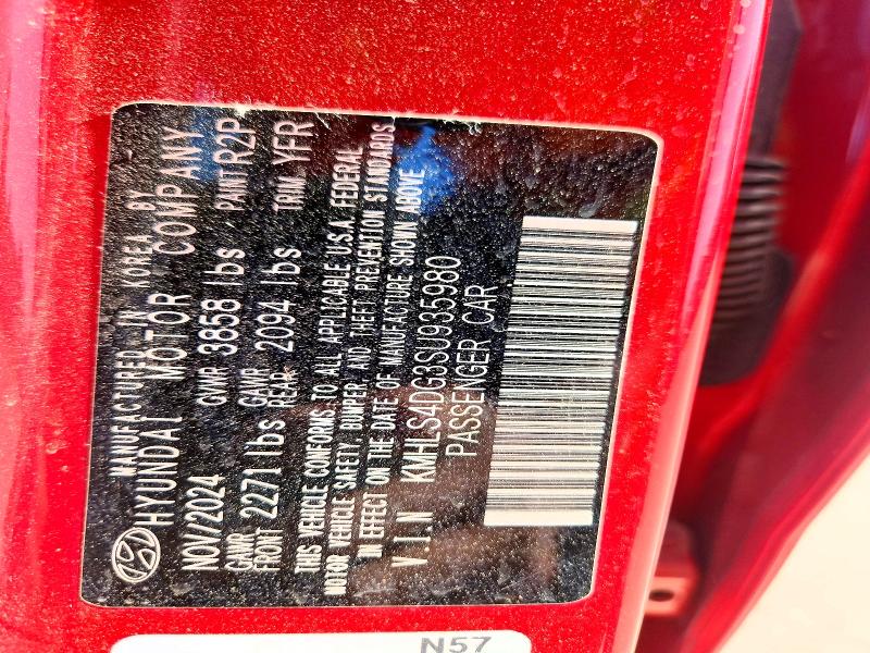 58305706 :رقم المزاد ، KMHLS4DG3SU935980 vin ، 2025 Hyundai Elantra مزاد بيع
