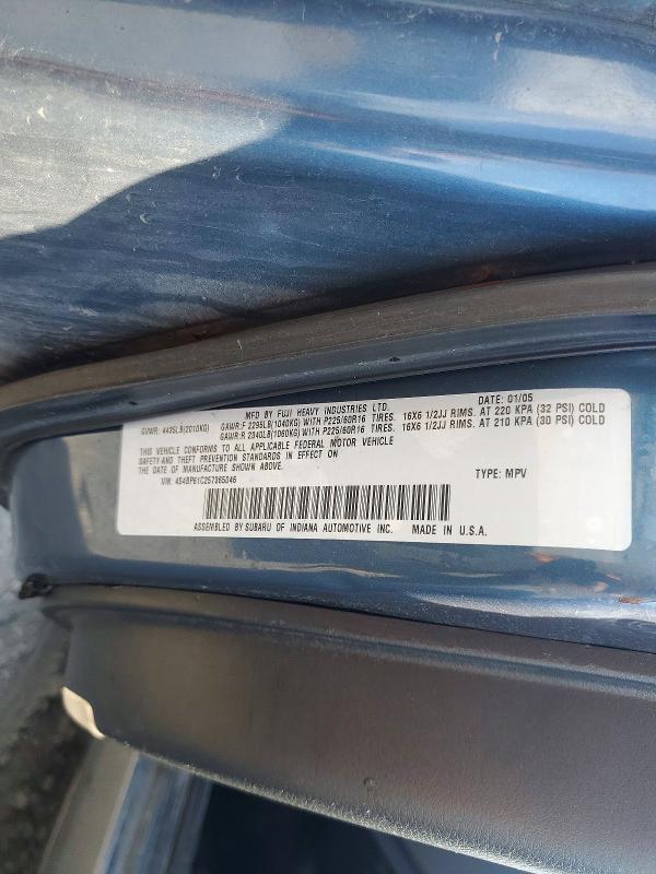 Продажа на аукционе авто 2005 Subaru Legacy, vin: 4S4BP61C257365046, номер лота: 58837796