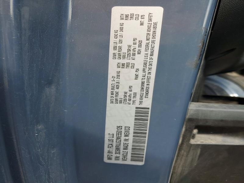 Продаж на аукціоні авто 2021 Ram Promaster 3500, vin: 3C6MRVJG2ME550126, номер лоту: 58766816