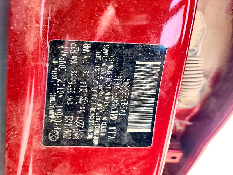77250085 :رقم المزاد ، KMHLM4AG7PU606141 vin ، 2023 Hyundai Elantra مزاد بيع