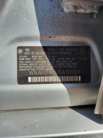 58646076 :رقم المزاد ، WBAUT93519A191209 vin ، 2009 Bmw 328 مزاد بيع