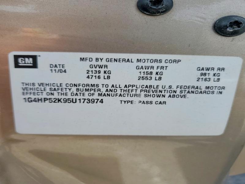 Продажа на аукционе авто 2005 Buick Lesabre, vin: 1G4HP52K95U173974, номер лота: 54585906