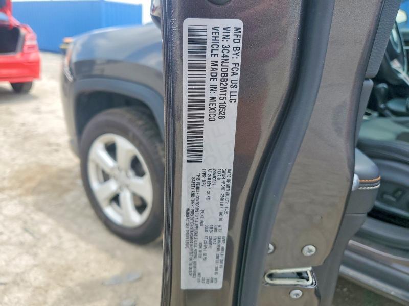 Продажа на аукционе авто 2021 Jeep Compass, vin: 3C4NJDBB2MT510528, номер лота: 59005106