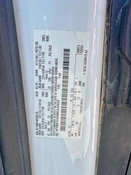 Продаж на аукціоні авто 2021 Ford Transit, vin: 1FTBR1C85MKA32832, номер лоту: 59378746