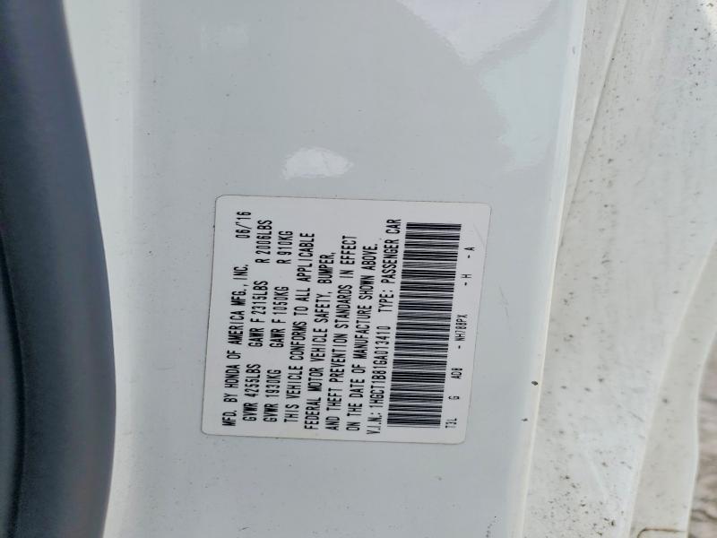 Aukcja sprzedaży 2016 Honda Accord, vin: 1HGCT1B81GA013410, numer aukcji: 58924146