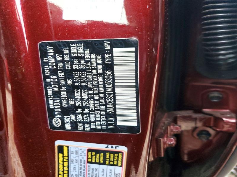 56876036 :رقم المزاد ، KMUHCESC1MU053056 vin ، 2021 Genesis Gv80 مزاد بيع