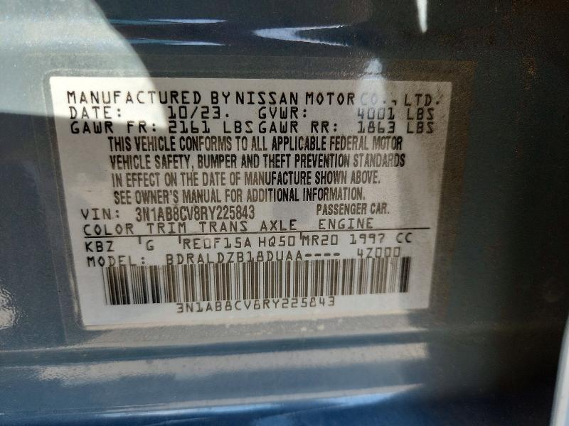 Продаж на аукціоні авто 2024 Nissan Sentra, vin: 3N1AB8CV8RY225843, номер лоту: 56063846