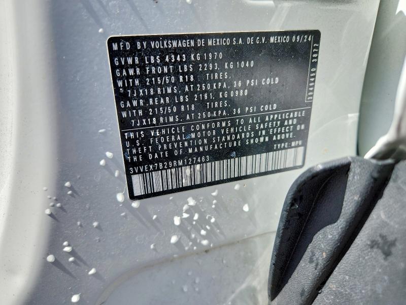 Aukcja sprzedaży 2024 Volkswagen Taos, vin: 3VVEX7B29RM127463, numer aukcji: 57181166