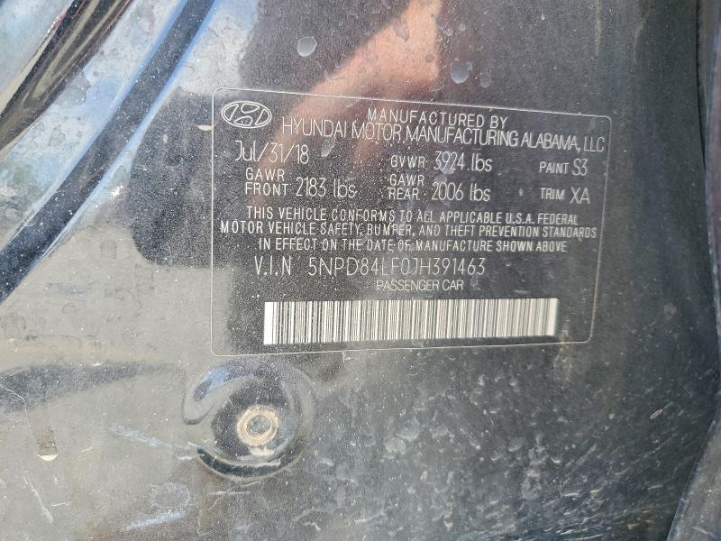 Продажа на аукционе авто 2018 Hyundai Elantra, vin: 5NPD84LF0JH391463, номер лота: 58597216