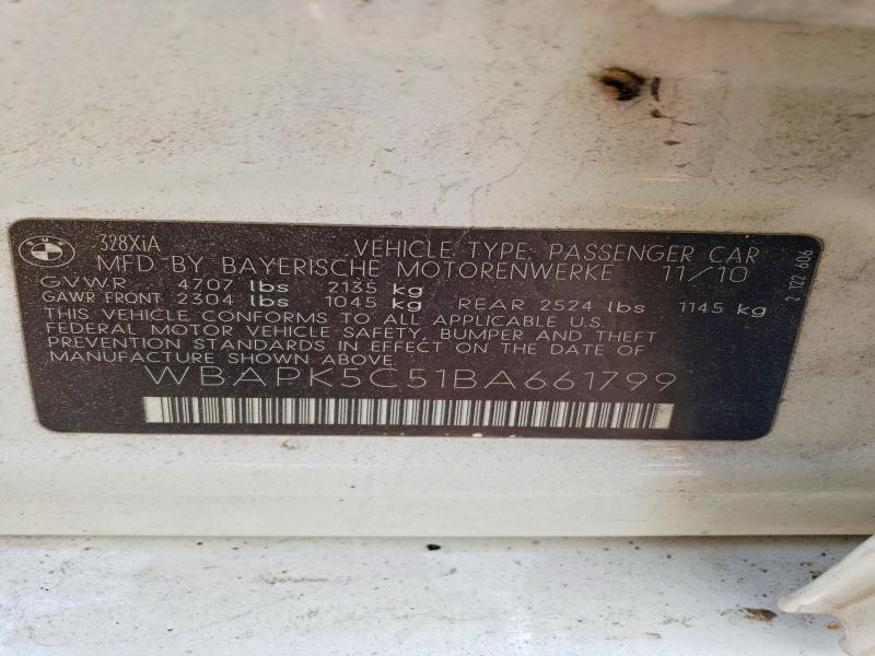 Продажа на аукционе авто 2011 Bmw 328, vin: WBAPK5C51BA661799, номер лота: 56299806