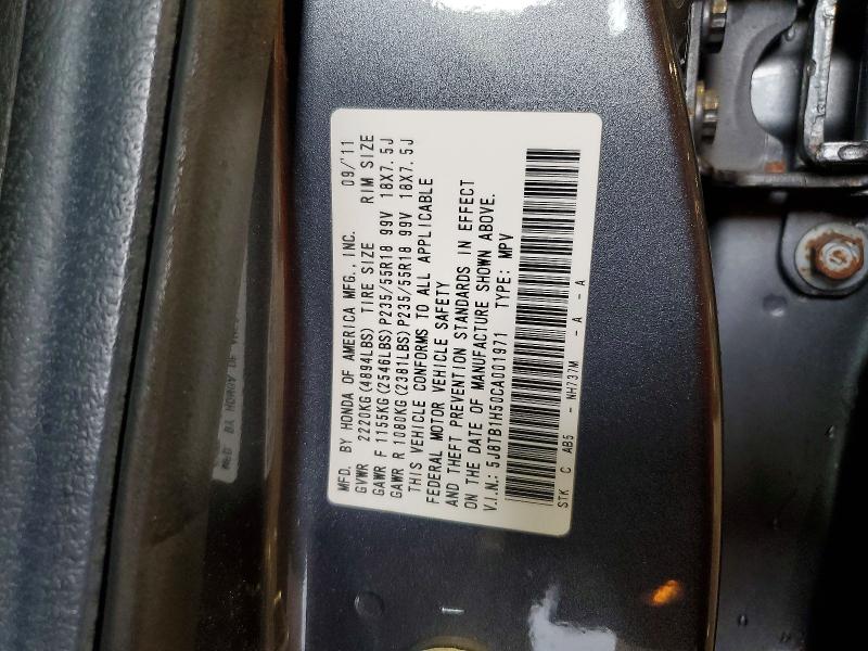 Продаж на аукціоні авто 2012 Acura Rdx, vin: 5J8TB1H50CA001971, номер лоту: 58369626