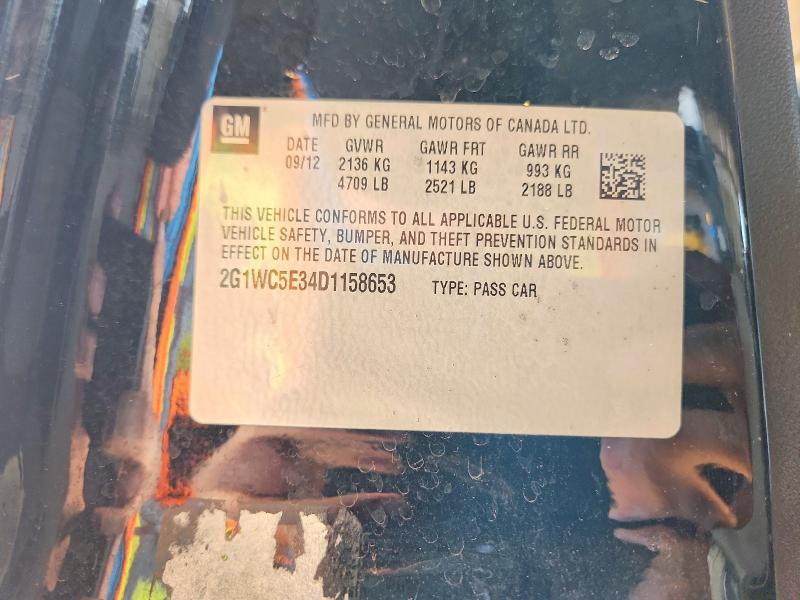 Aukcja sprzedaży 2013 Chevrolet Impala, vin: 2G1WC5E34D1158653, numer aukcji: 55421116