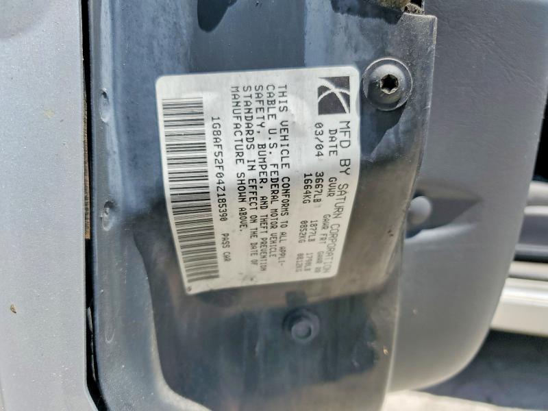 55767896 :رقم المزاد ، 1G8AF52F04Z185390 vin ، 2004 Saturn Ion مزاد بيع