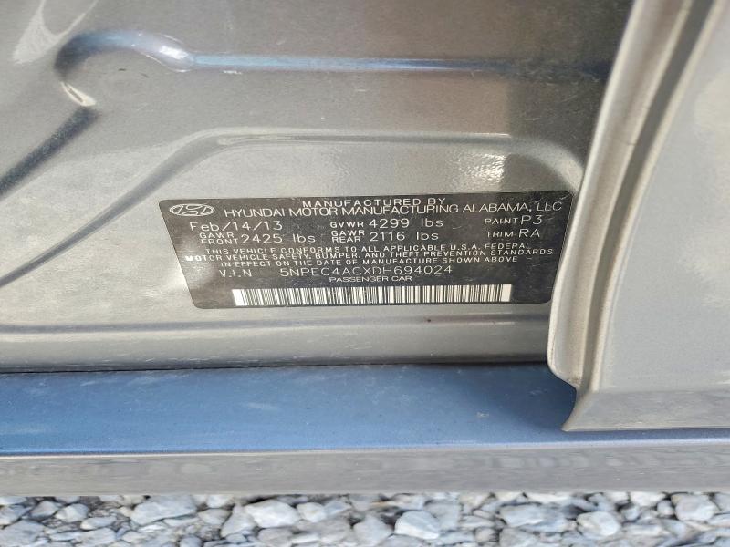 85627685 :رقم المزاد ، 5NPEC4ACXDH694024 vin ، 2013 Hyundai Sonata مزاد بيع