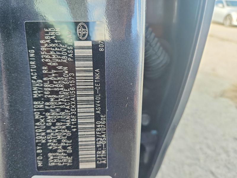 2010 Toyota Camry მანქანა იყიდება აუქციონზე, vin: 4T1BF3EKXAU561573, აუქციონის ნომერი: 56857046